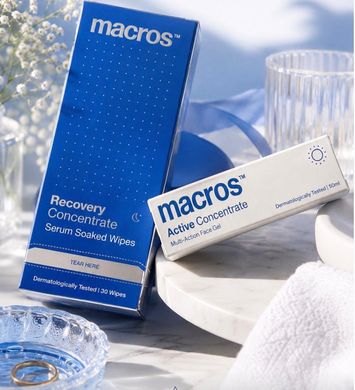 Macros keeps skincare simple, and the night wipes are the real deal